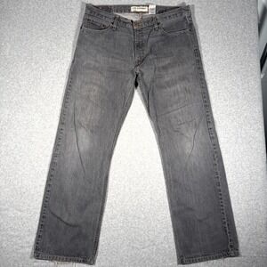 Levi's 529 Jeans Mens 36x34 (Fits 38x33.5) Gray Denim Medium Wash Low Straight